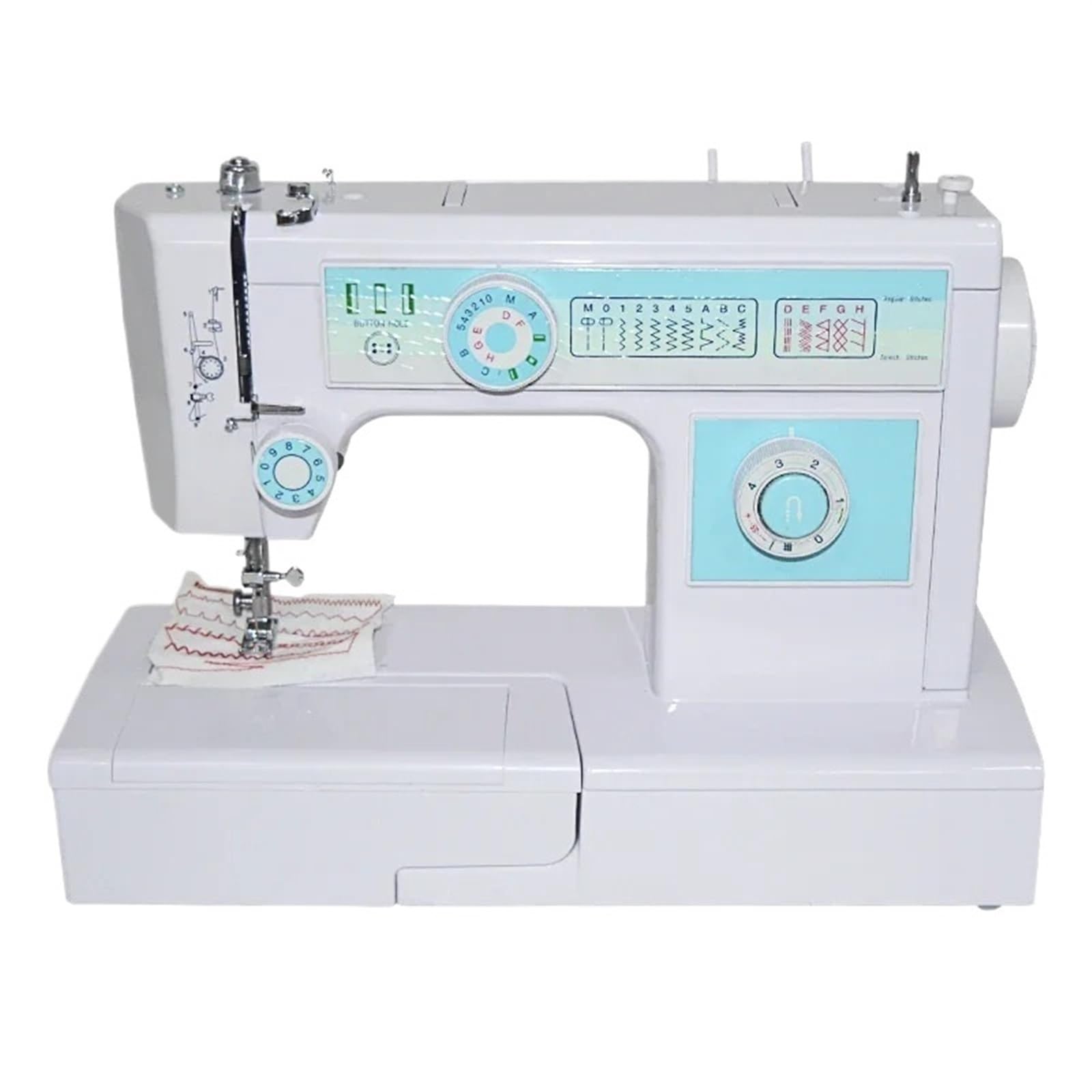Edede One Color Sewing Machine, Small Size Household Sewing Machine Sewed Clothes Multifunctional Sew Machine Multiple Routing Methods