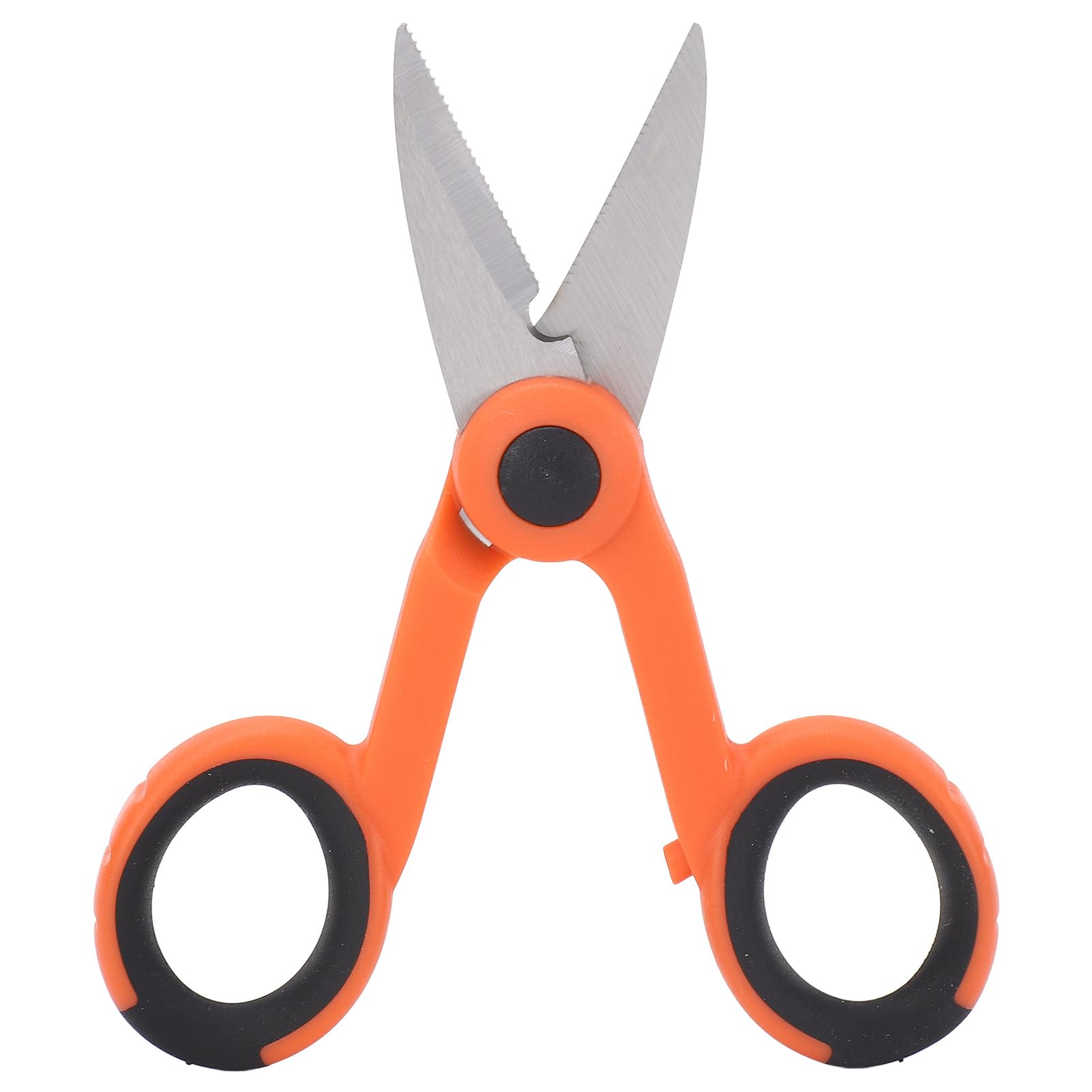 Heavy Duty Electrician Scissors, Stainless Steel Professional Electrical Shears for Industrial Stripping Cutting Telecom Cable, Wire