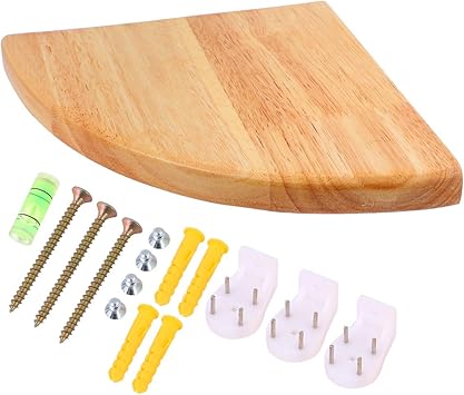 Amazon Co Jp Ounona コーナー 棚 コーナーラック 木製 三角 キッチン リビング 壁掛け棚 飾り棚 Diy おしゃれ 洗面所 インテリア 収納 ラック 玄関 寝室 ウォールラック 取り付け簡単 ウォールシェルフ 小物 18cm Diy 工具 ガーデン