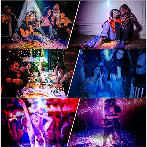 Party Lights Dj Disco Lights, Multi-Mode Voice Activated Laser Lights Flash Stage Light Projector For Home Indoor And Outdoor Party Birthday Decorations Club Dance Karaoke Halloween Christmas Day Show #TOP2