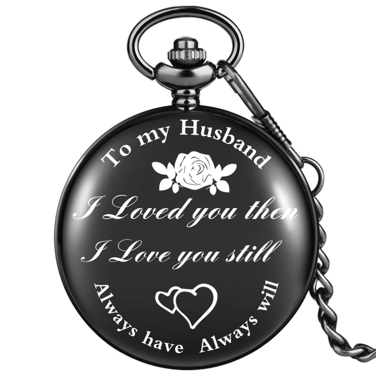 Relojes de Bolsillo, Reloj de Bolsillo Cuarzo con impresión Personalizada Texto