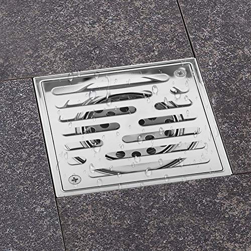 Drain de sol de douche 150x150mm en acier inoxydable - 5