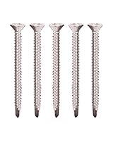 Vista 11 de IMScrews Tornillos autoperforantes Phillips de cabeza plana de acero inoxidable #8 x 1, 410 tornillos de acero inoxidable con rosca completa