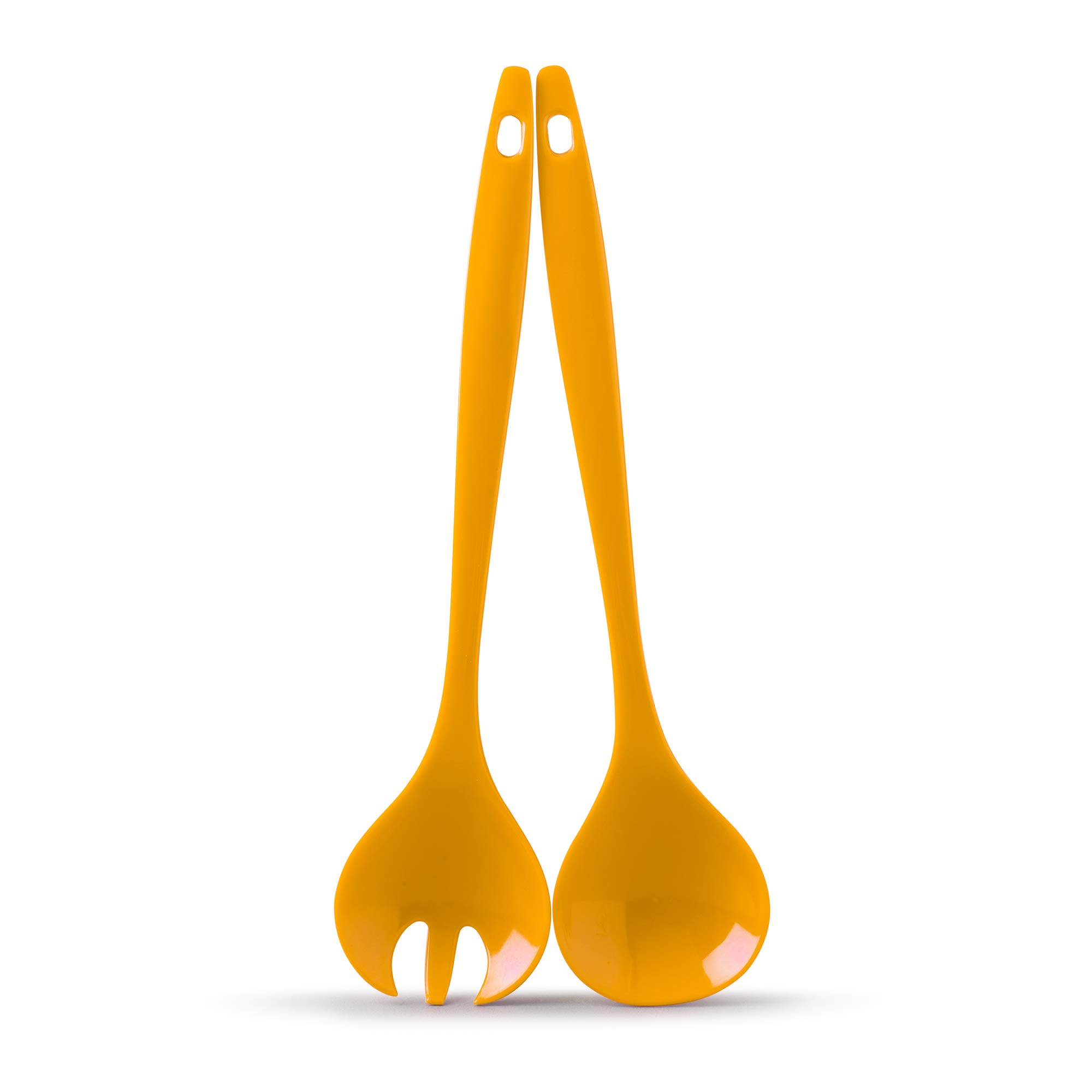 Zeal Melamine Salad Servers, Salad Fork and Spoon Serving and Mixing Set, 29cm