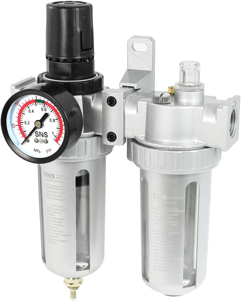 SFR-400 Air Source Treatment Filter Regulator Lubricator Combination Two Unit (id: a1e d9c 8bf 23d 762