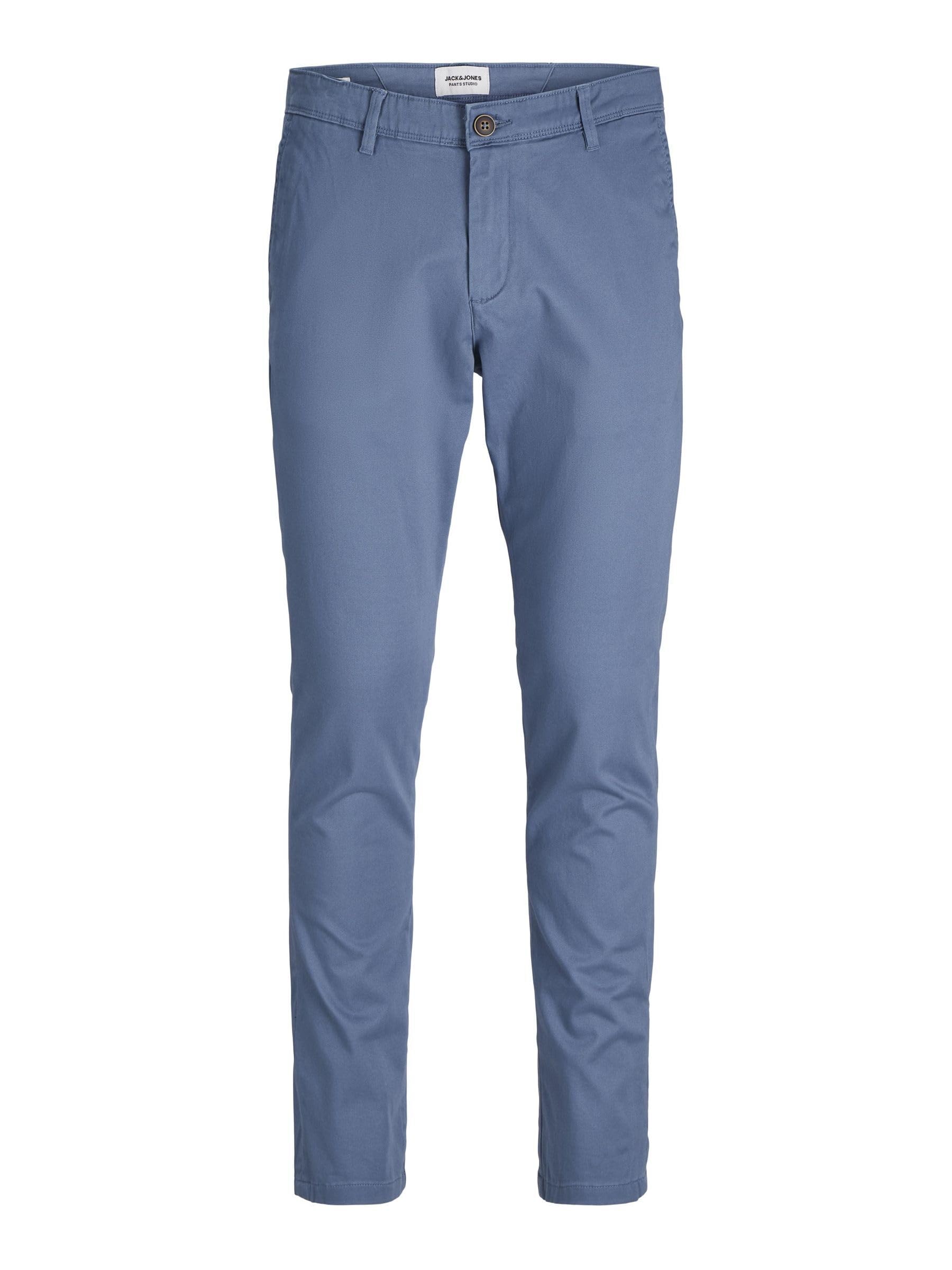 JACK & JONES Mens Marco Bowie Chinos China Blue 31W / 32L