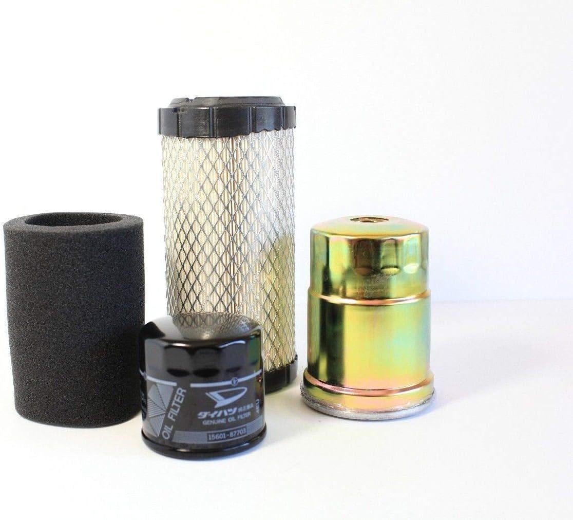 Compatible with Kawasaki Diesel Mule 4010 (Years 2011-2013) Complete Filter Kit (Air, Oil, Fuel)