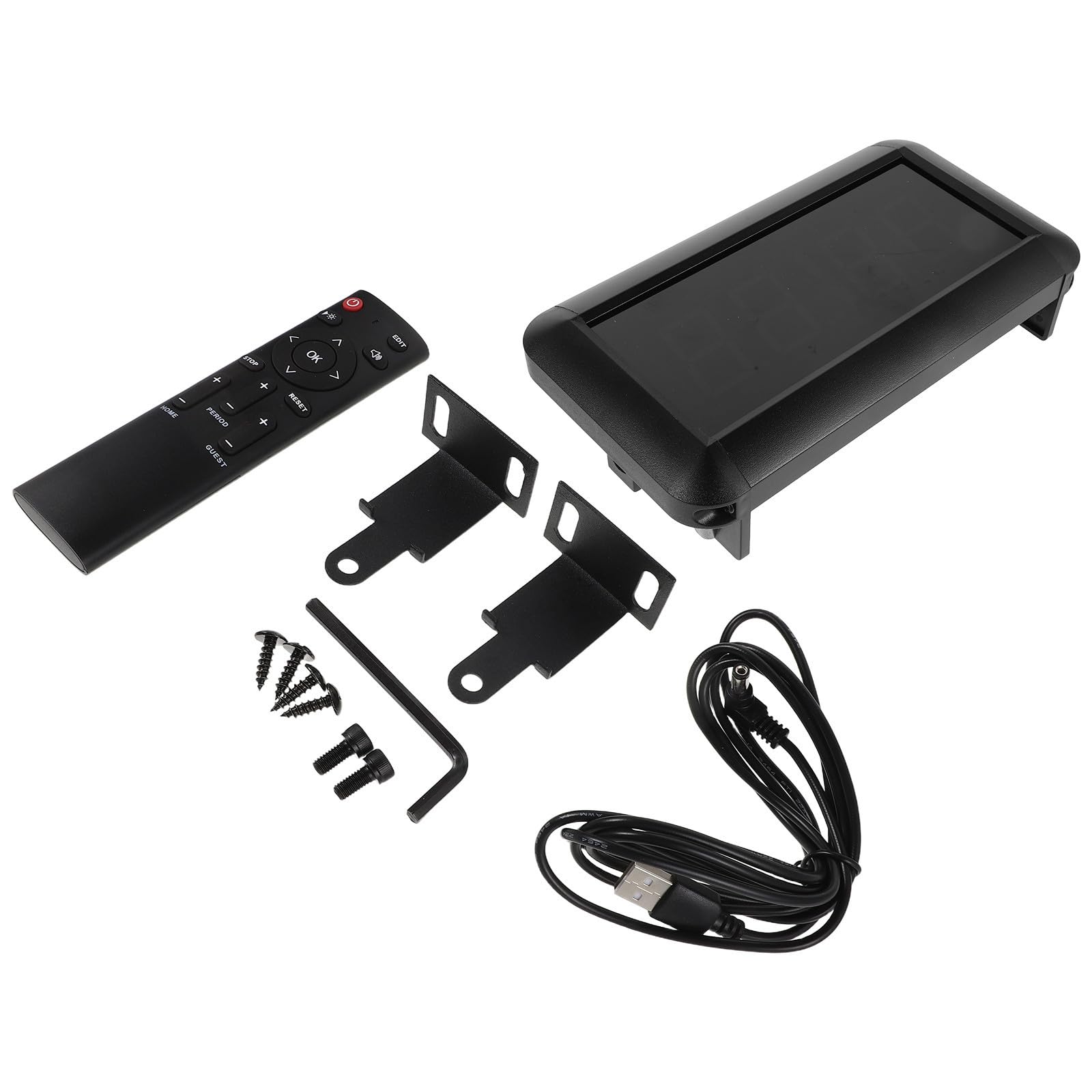 Marcador Electrónico Portátil con Mando Distancia Tablero LED Digital para Baloncesto Cornhole y Deportivos Interiores y Exteriores Pantalla Visible Larga Distancia Alimentación