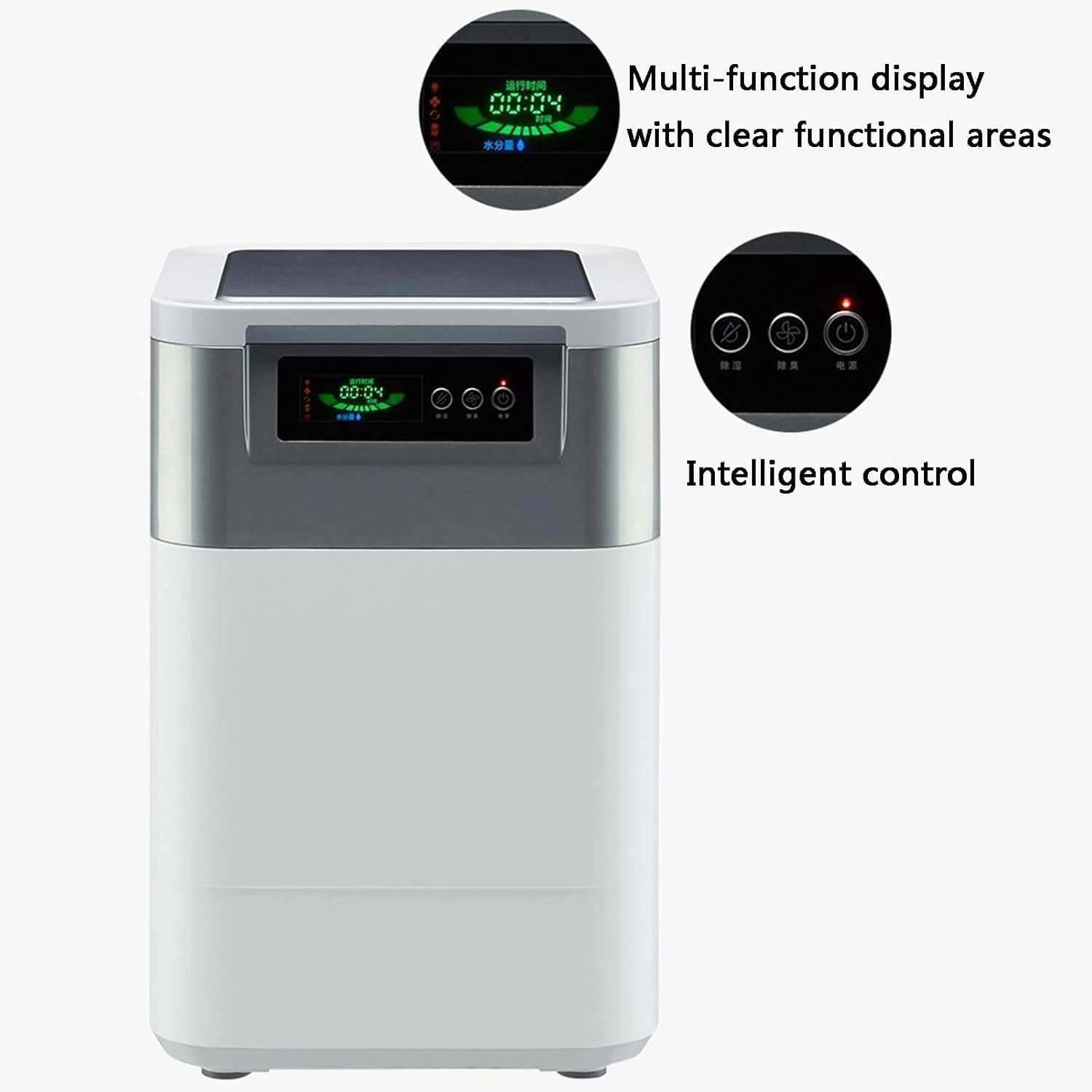 15L Electric Kitchen Composter, 470W Indoor/Outdoor Smart Kitchen Waste Composter, Odor-Free, Fertilizes Your Garden (B)