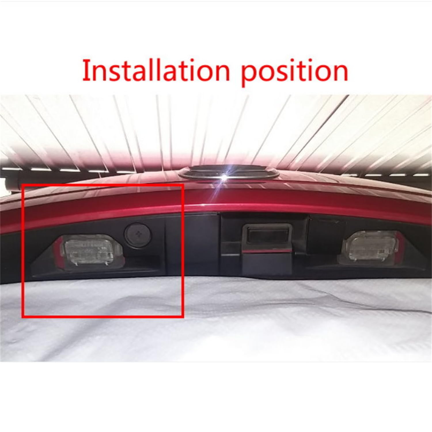 Samochodowa kamera cofania, zamiennik tylnej kamery samochodowej do Mazda 3 Mazda3 BM Hatchback 2014 ~ 2018, wodoodporna metalowa kamera cofania samochodu