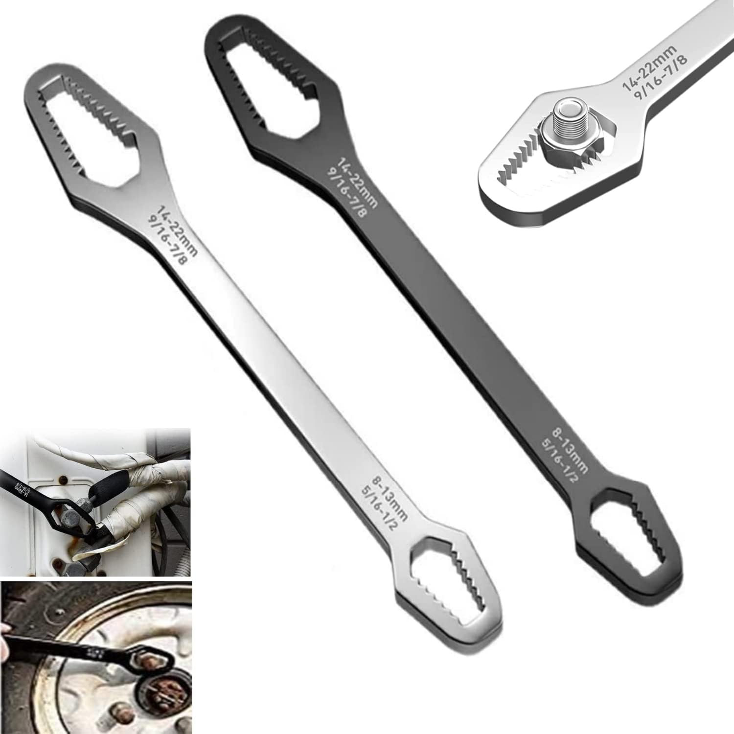 EVSOFMLF Universal Torx Wrench 822mm, DoubleHead Wrench Self