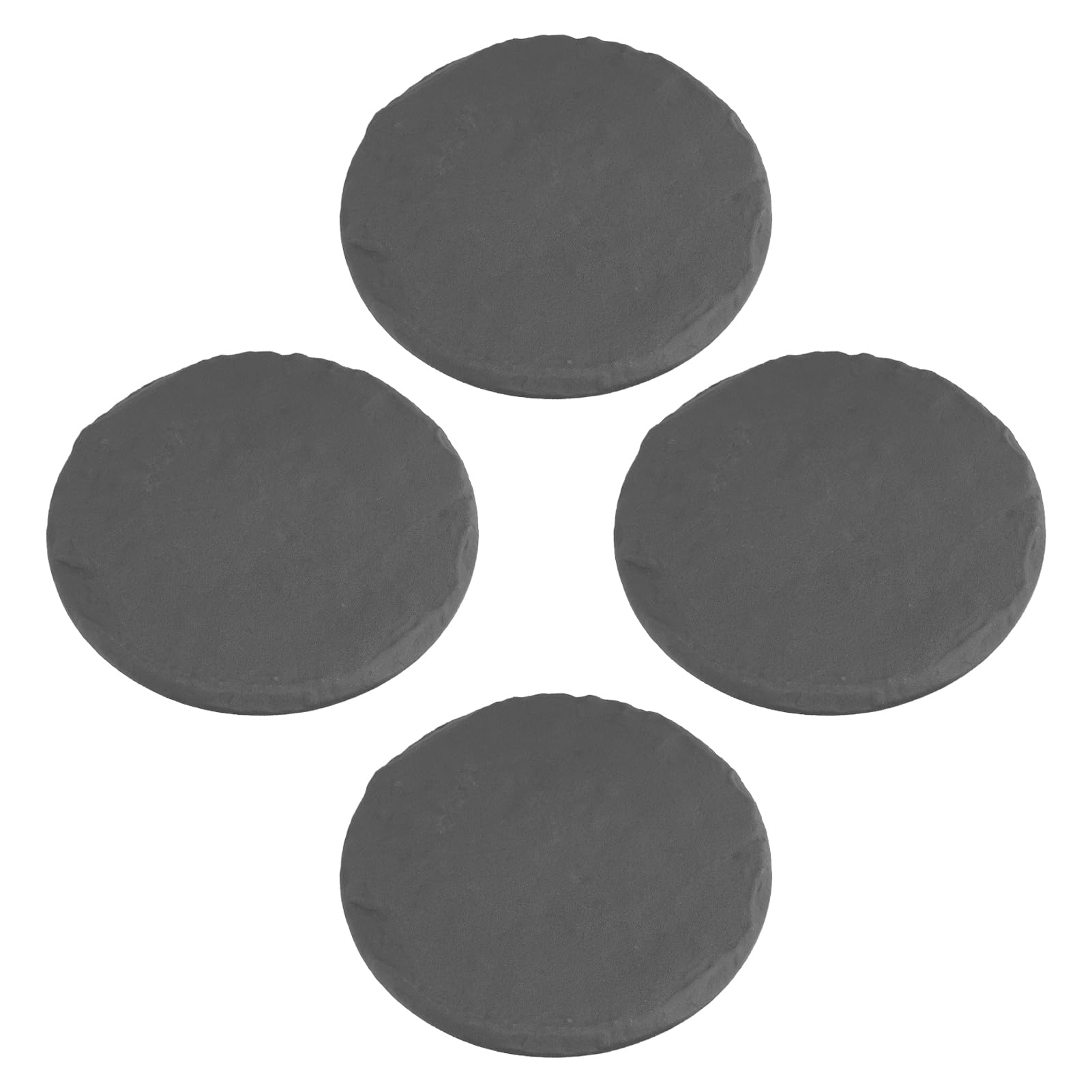 Generic Pietre Miliari Rotonde Decorative in Resina di Polipropilene per Esterni per Vialetti da Giardino, Confezione da 4 Pietre Miliari con Picchetti da Terra per Prato, Diametro 15,71 Pollici