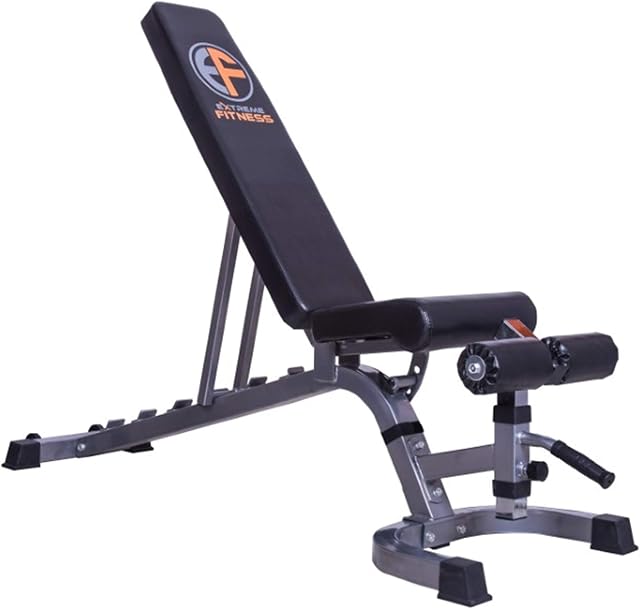 EXTREME FITNESS® Adjustable Weight Bench Training Fitness Gym Flat Incline Decline Sit Up Heavy Duty