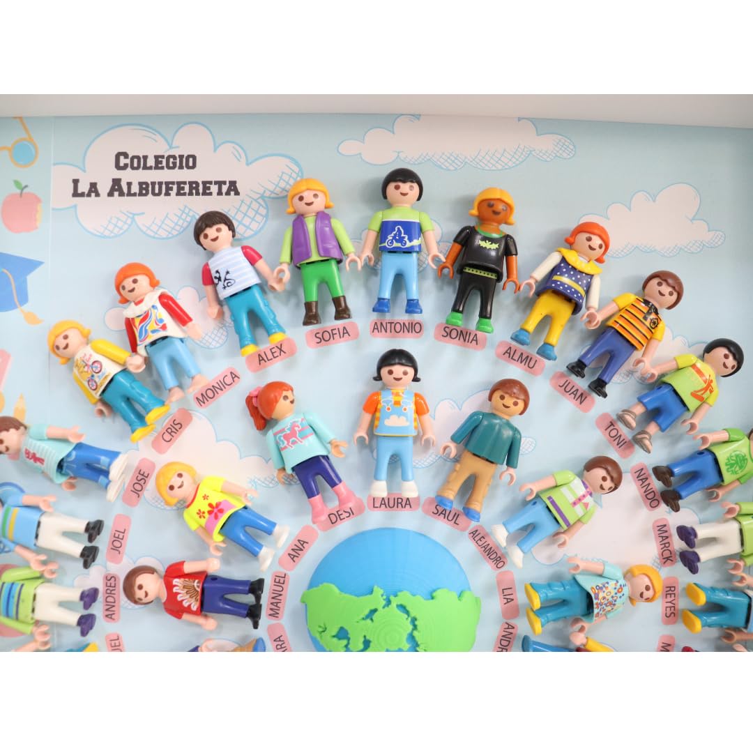 CUADRO PLAYMOBIL Modelo MEJOR PROFE DEL MUNDO. Regalos para PROFESORES. Ideal para regalar en FIN DE CURSO. Regalos personalizados y originales para profes. Regalos TPMAS.