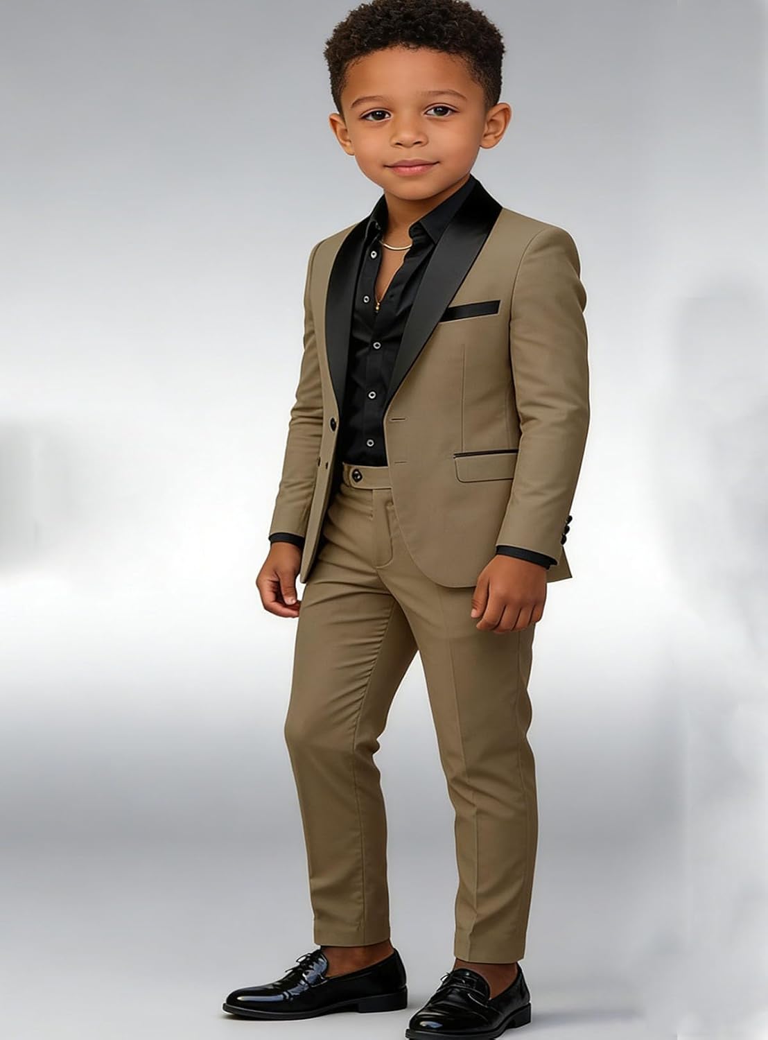 VENNYNG Formal Boys Suit 2 Piece Wedding Kids Custom Tuxedo Clothes Party Blazer Pant Set