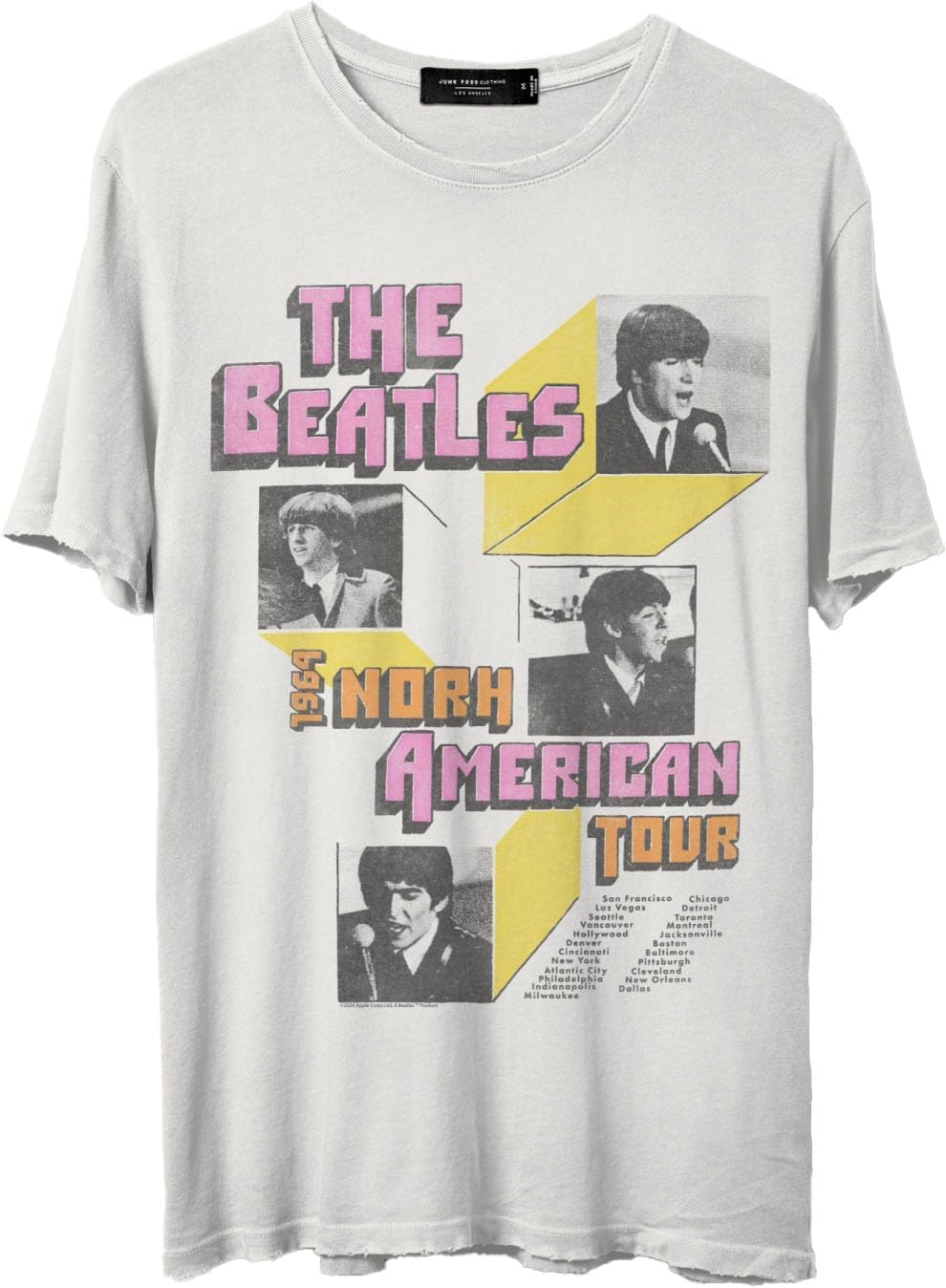 The Beatles North American Tour 3D Boxes Vintage Tee
