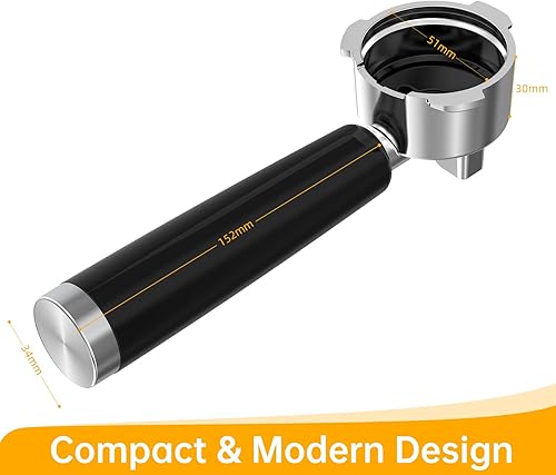 Miniatura 5 de MAttinata Máquina de café expreso Portafiltro de acero inoxidable 51 MM