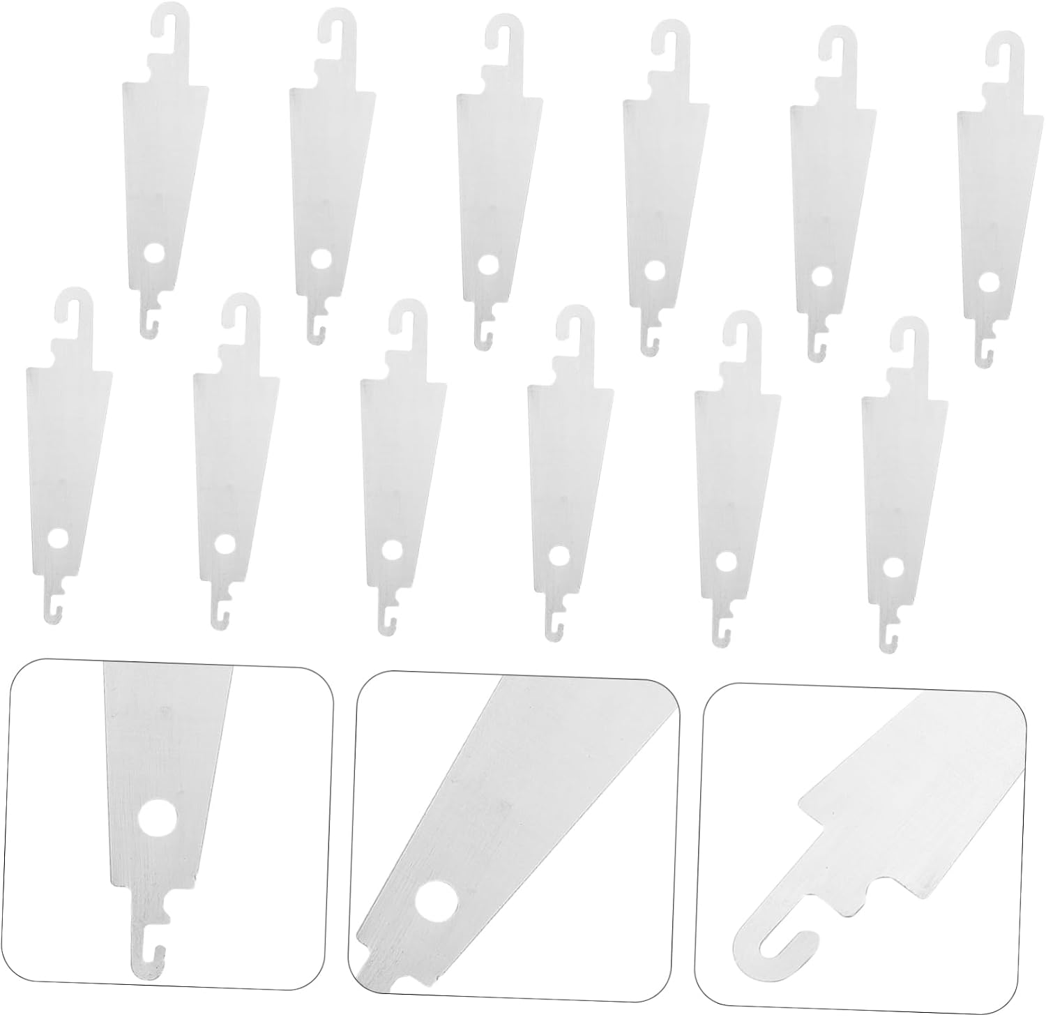 jojofuny 200pcs Hook Needle Threader Umbrella-Shaped Sewing Tool for Easy Threading for Cross Crafts and Impairments