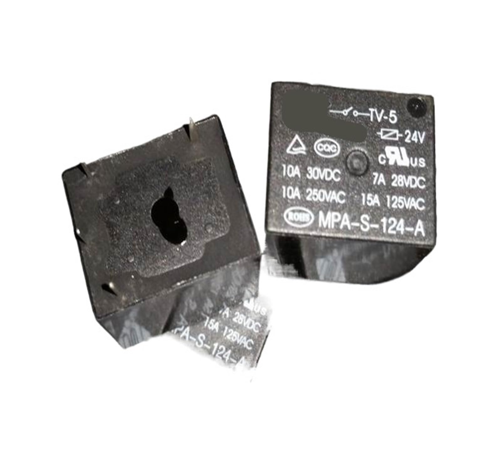 Relé electromecánico MPA-S-124-A 24V componente T73-1A de 4 pines para PCB 3