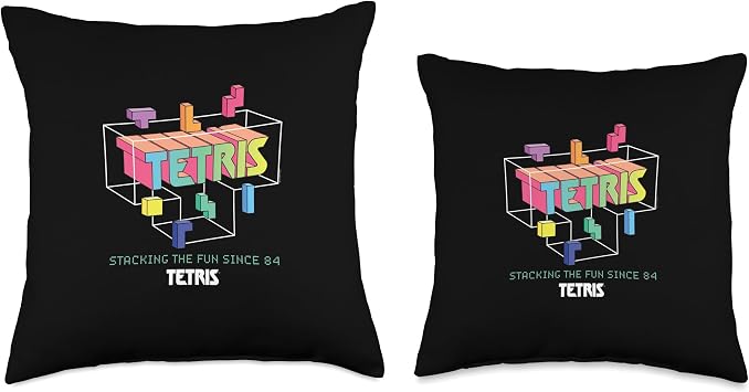 Tetris Stacking the Fun Since '84 Throw Pillow
