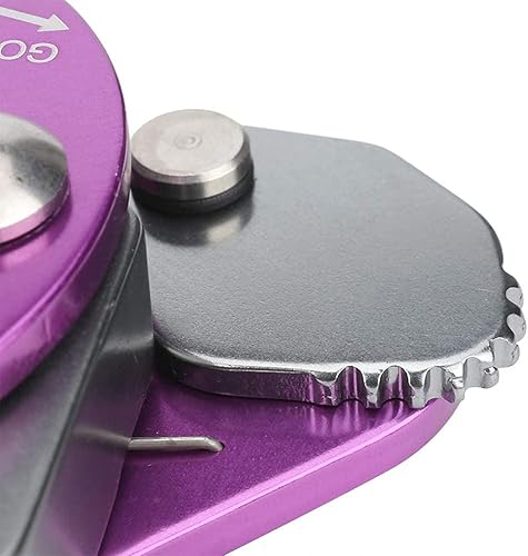 Miniatura 2 de Cuerda de escalada para frenar y frenar, cuerda de agarre, engranaje de pico para montañismo, diámetro adecuado, cuerda de 0.354-0.512 in (morado)