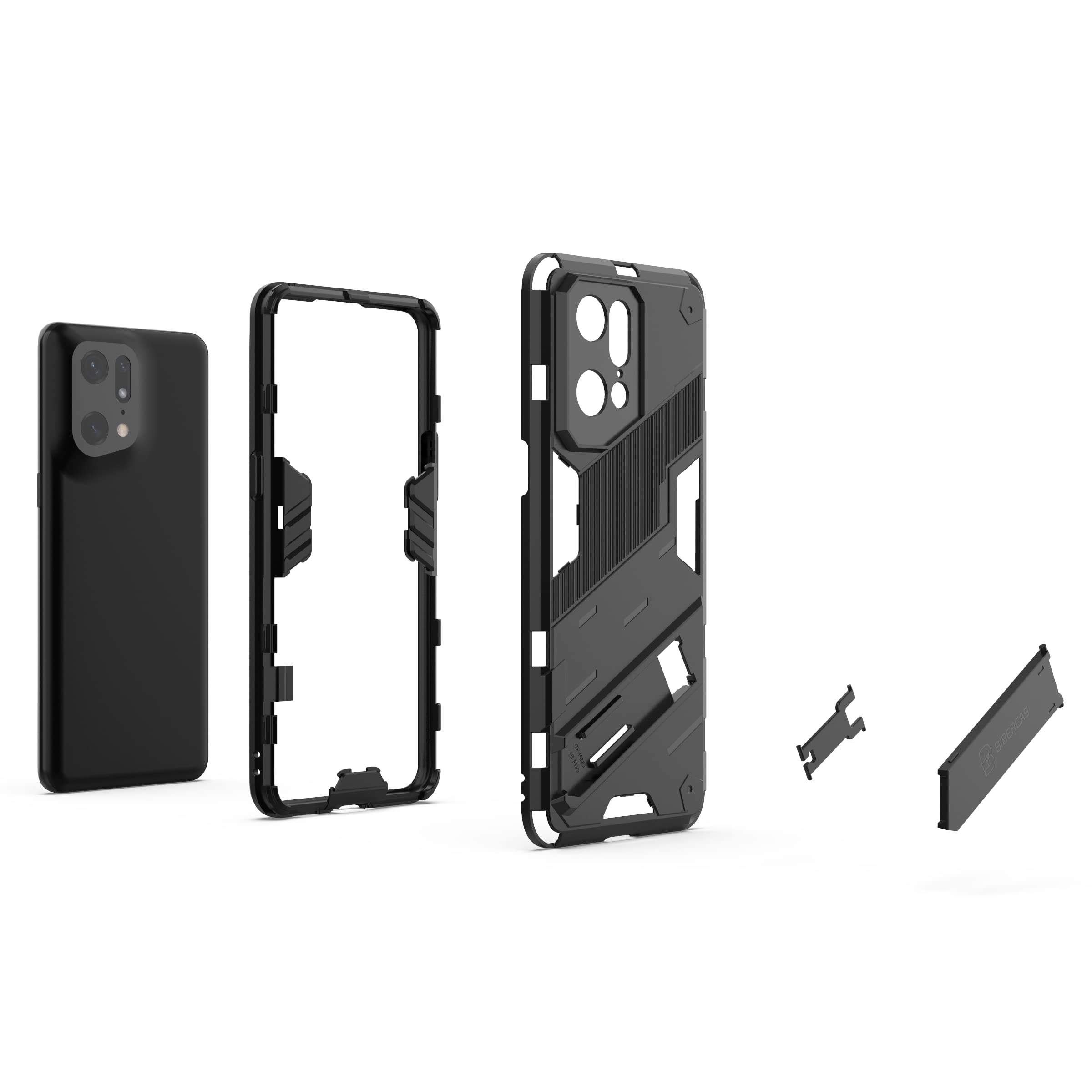 HualuBro Cover OPPO Find X5 Pro, Flip Cover a Libro in PU