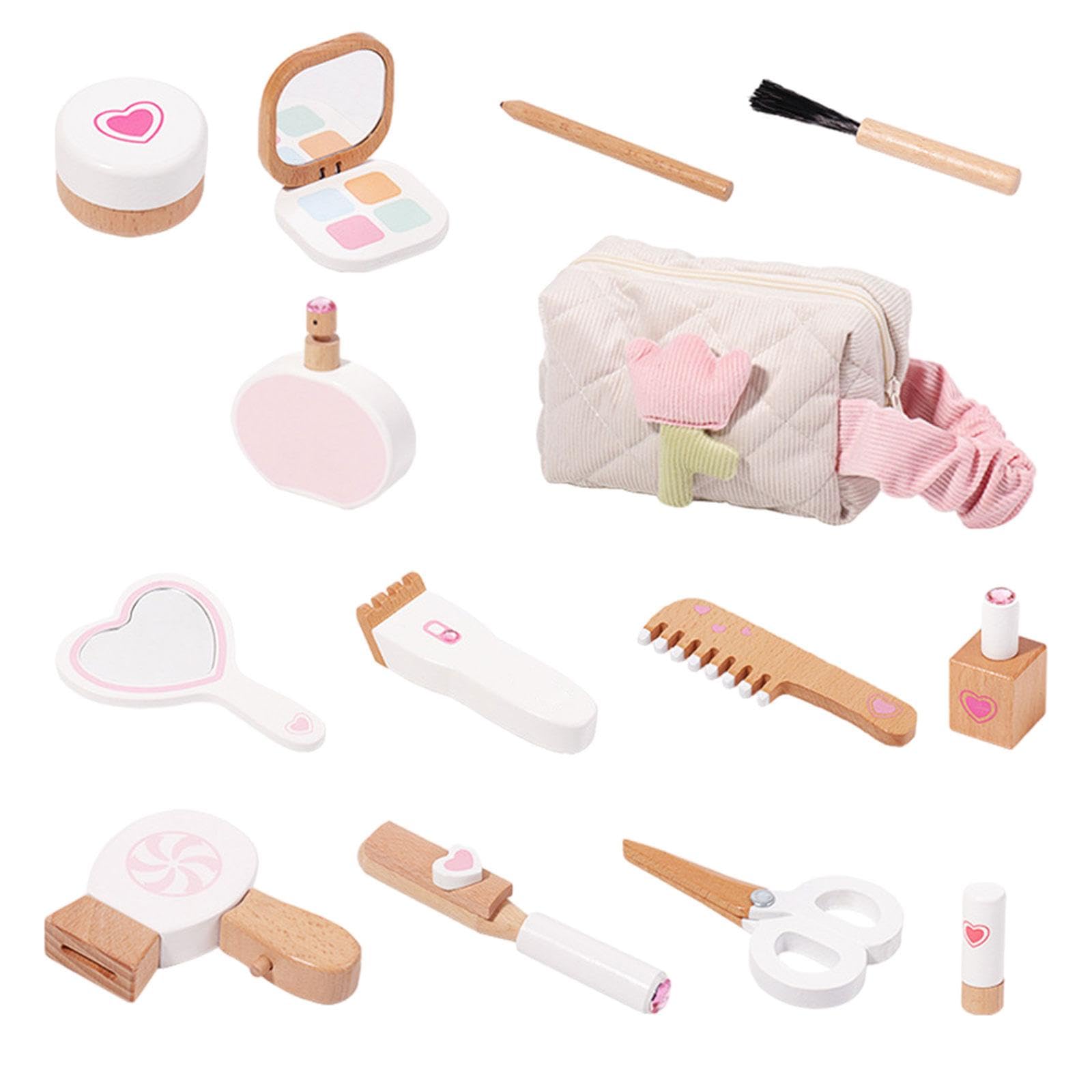 14x Maquillaje de Juguete para Niñas Pequeñas, Set de Cosméticos, Juguetes de Simulación de Maquillaje para Niñas Pequeñas para año, Navidad Y F