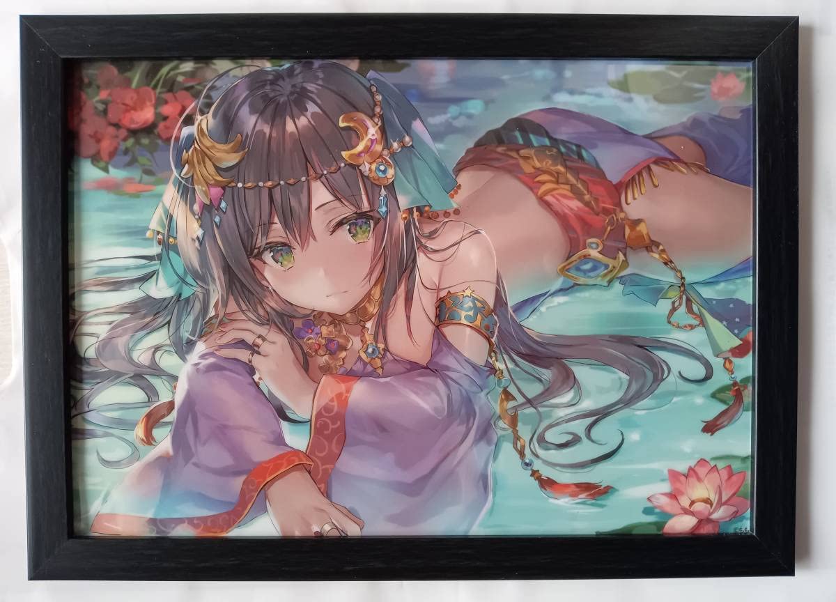 Amazon.co.jp: ももこ先生・版画展・額装済・A4サイズ・・クリア