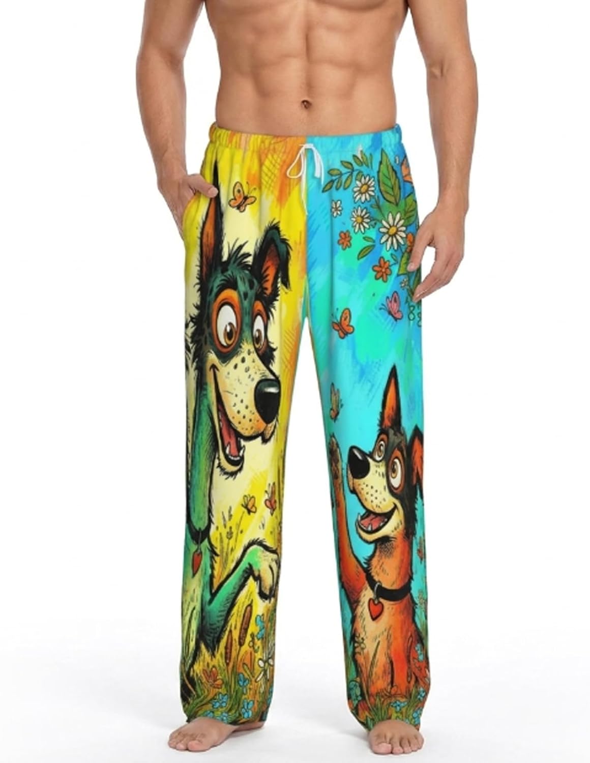 Pajama Pants For Men, Lounge Pants, Pjs Bottoms with Pockets Sleep Lounge Pants for Men Funny, Humorous