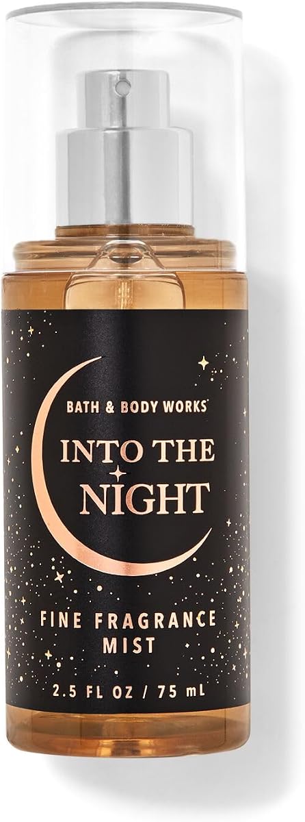 Bath & Body Works Into The Nights Fragancia fina niebla tamaño de viaje Mini bolso spray 2.5 onzas (Into The Nights)