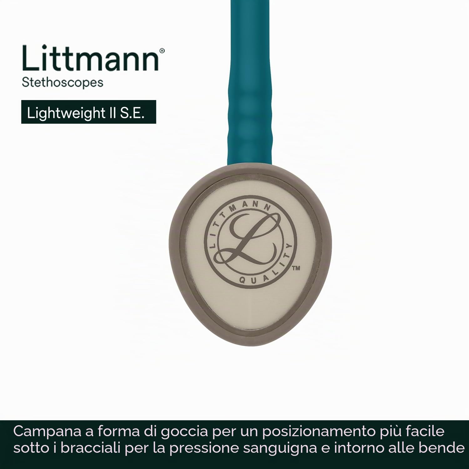 3M Littmann Stetoscopio Lightweight II S.E. Blu Caraibi, 2452