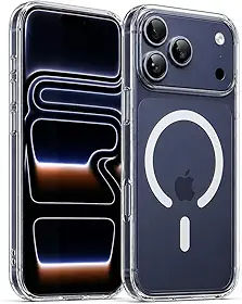 Capa Magnética para (Iphone 17 Pro Max) Transparente Premium compatível com Mag-Safe Anti Impacto e Anti Amarelamento (Iphone 17 Pro Max)