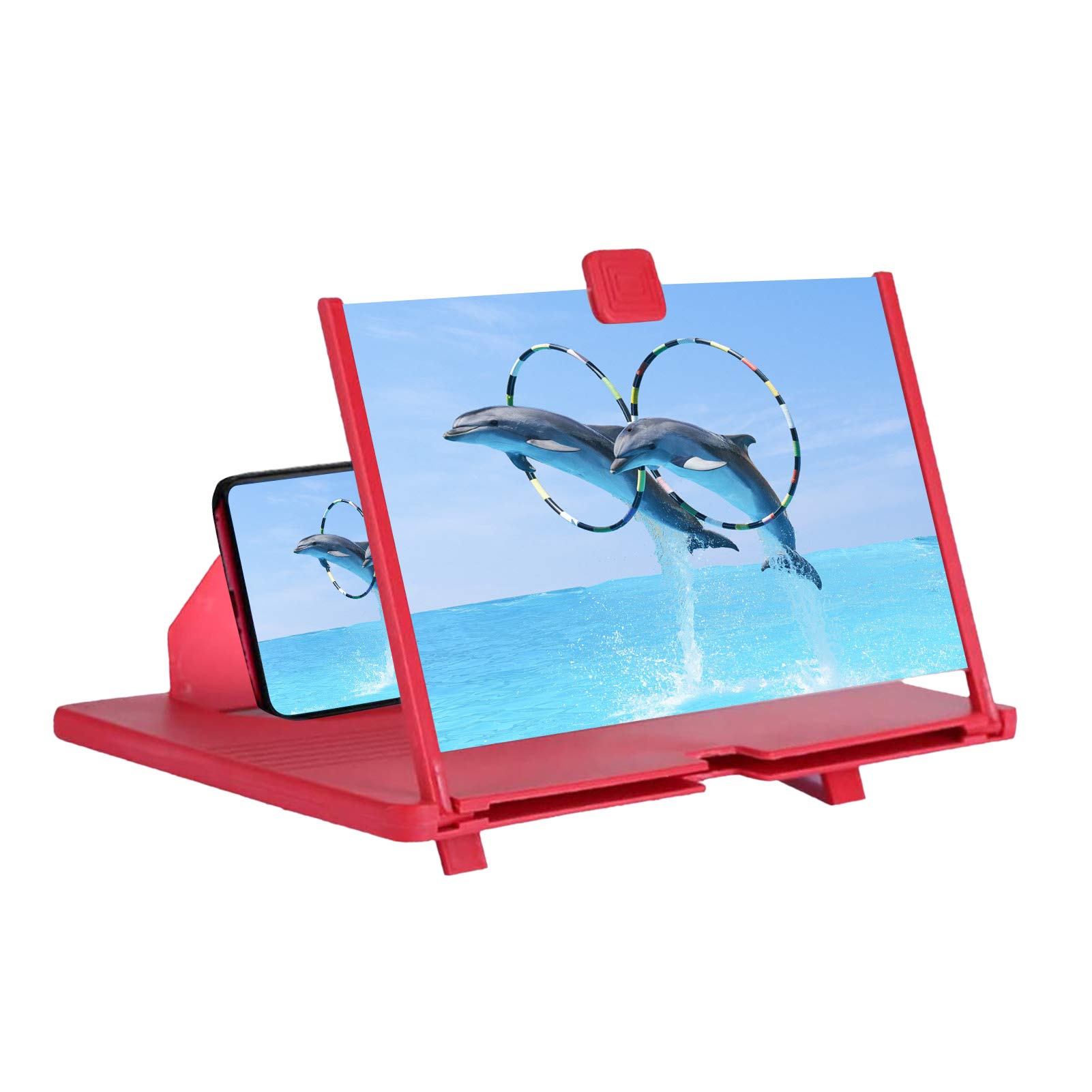 SIXRUN Ingranditore 3D per Schermo Smartphone, Ingrandimento 3-4x (B)