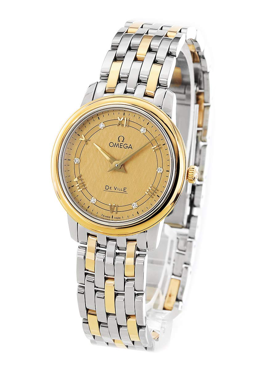 Amazon | オメガ デビル プレステージ ダイヤ 腕時計 レディース OMEGA  