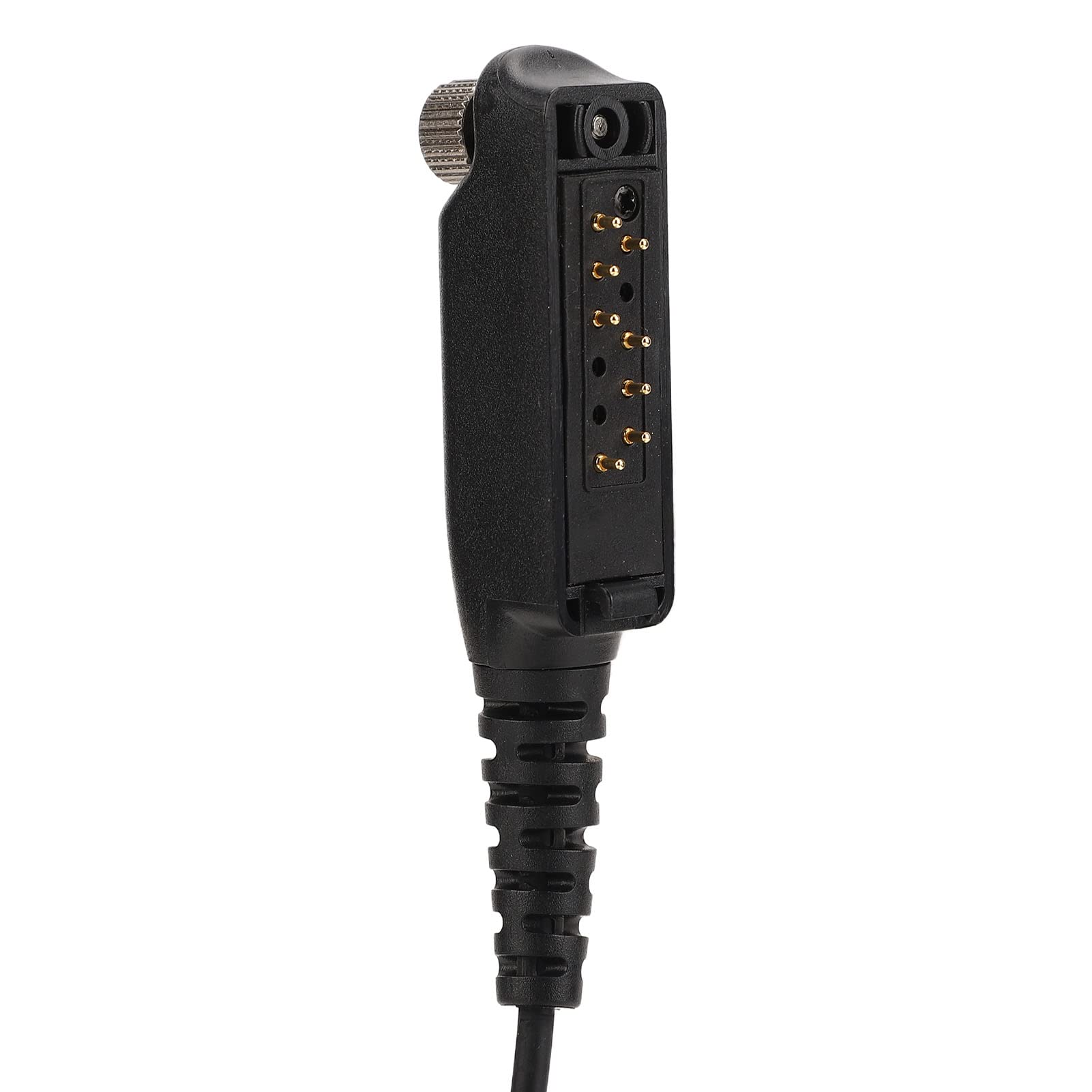 Yunseity Auricular en Forma de G con Micrófono PTT para Sepura STP8000 STP8030 STP8035 STP8038 STP9000 Walkie Talkies, Auricular con Micrófono PTT Manos Libres
