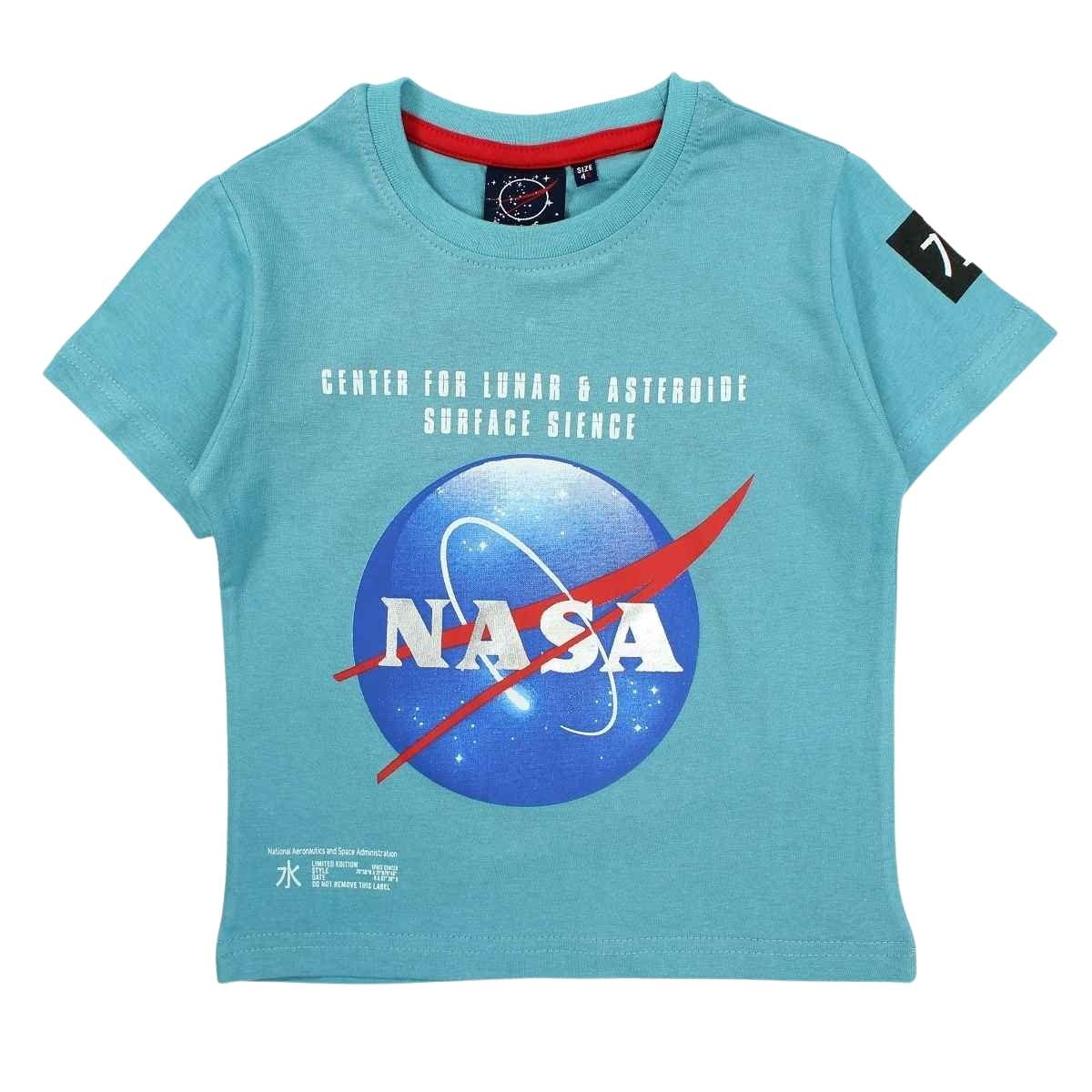 Nasa Gns4010 TMC S1-4a Camiseta, Azul, 4 Años para Niños