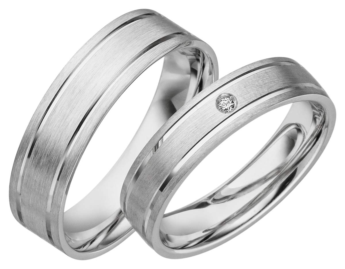 JC SILBER TRAURINGE 925 STERLING EHERINGE S023 (PAARPREIS)