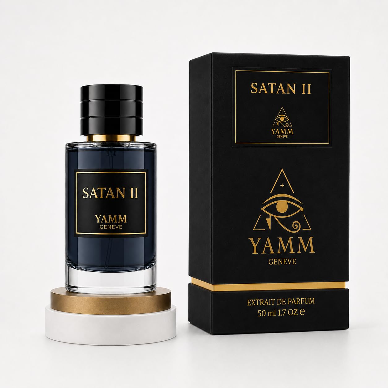 Satan II Extracto de Perfume 50 ml – Perfume Unisex con Rosa Oriental, Oud y Vainilla – Fragancia Ambarina, Floral y Amaderada – Larga Duración 18h