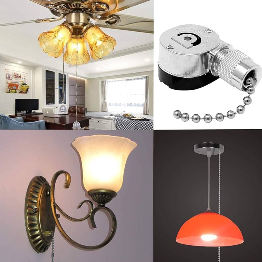 Akahttbn Ceiling Fan Light Switch Metal Zing Ear ZE-109M,Two