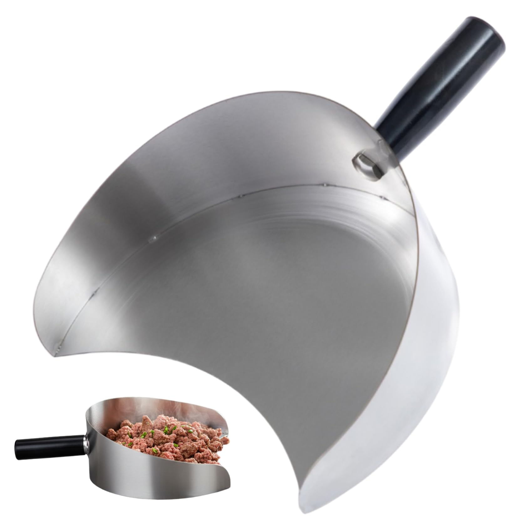 Spatule de barbecue poêle à viande avec lame large en acier inoxydable durable