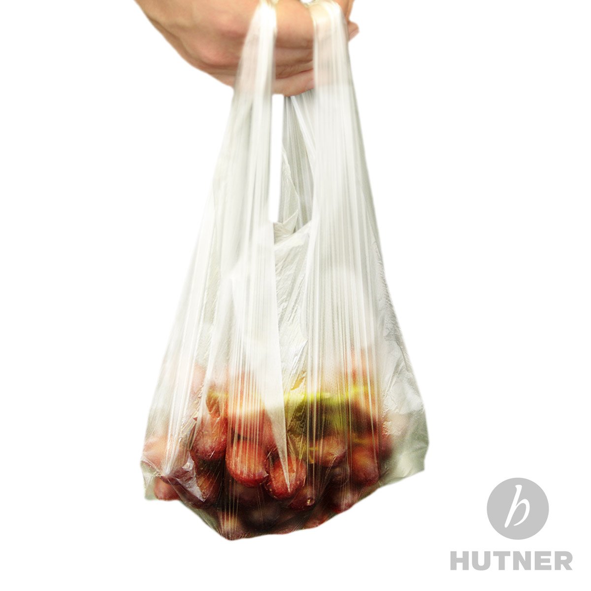2.000 Stk. Knotenbeutel 3 Kg auf Rolle 22+13x38 cm (8 x 250 Stück) transparent | Hemdchenbeutel | HUTNER