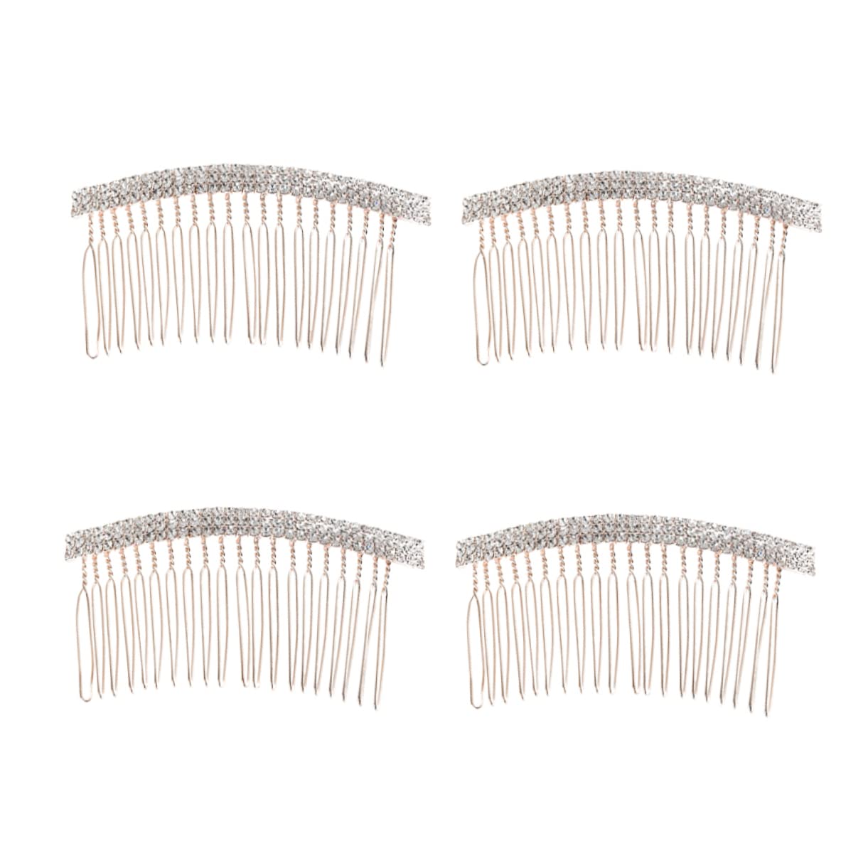 12 Pz Pettine Per Laterale Decorazioni Per Floreali Pettine Botto Pettini Laterali Per e Per a Fiore Accessori Sposa Strass