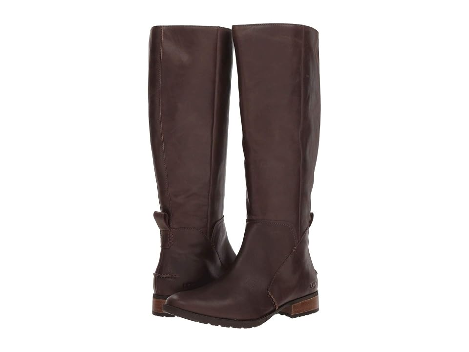

UGG Leigh Boot (Dark Brown) Women's Zip Boots