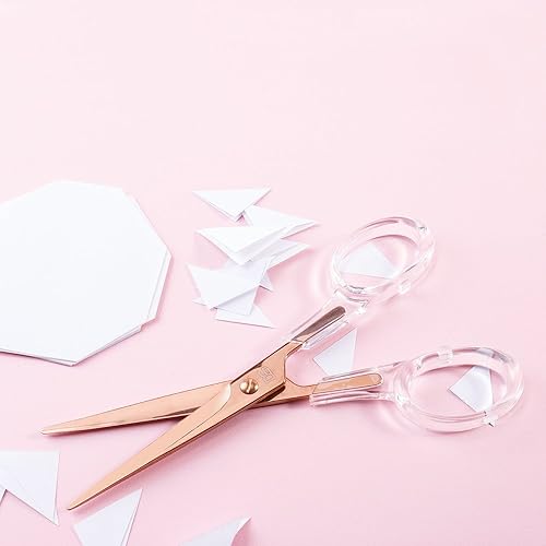 Miniatura 12 de DS DRAYMOND STORY - Tijeras de oficina acrílicas multicolor (7 pulgadas) - Papelería de escritorio (ideas de regalo de cumpleaños para mujeres)