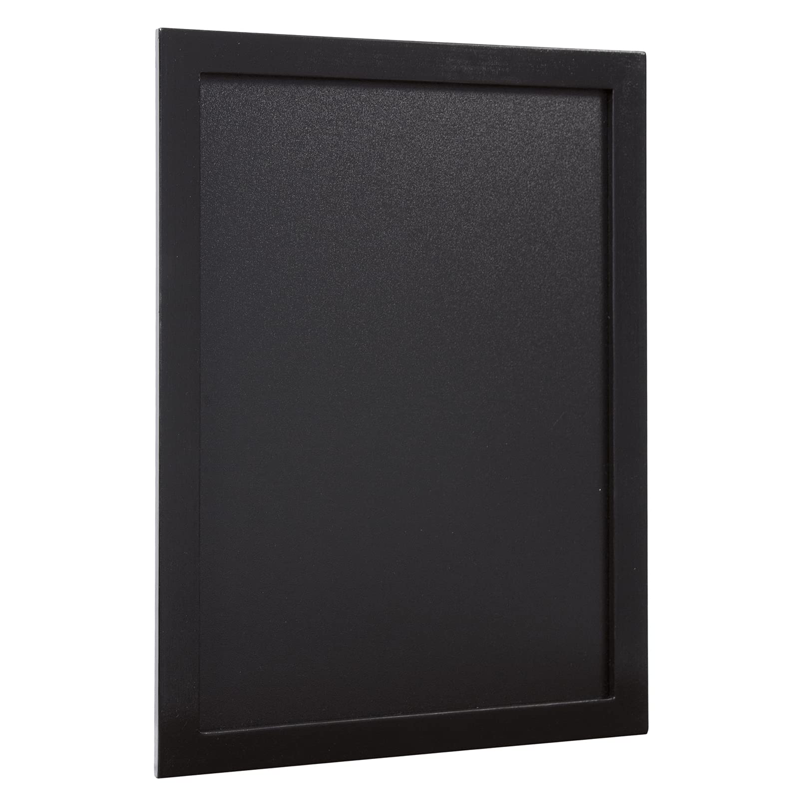 Securit Black Woody Chalkboard Set With Chalkboard Markers, 30 X 40Cm Hanging Board, Memo Board, Wipeable Board With Chalk Pen For Office, Kitchen Or Weddings