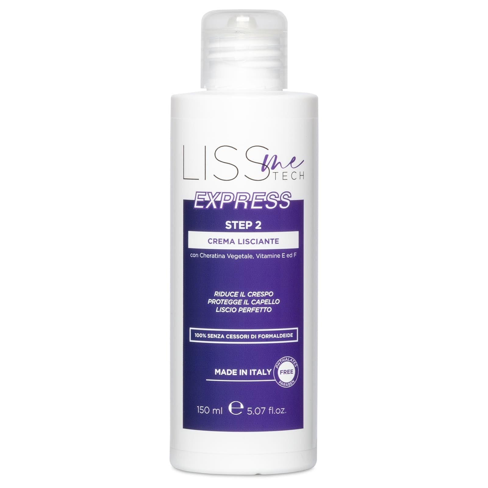 Kit alla Cheratina per Stiratura con Piastra, con Shampoo Preparatore, Crema Lisciante, Shampoo e Balsamo Post Stiratura, 350 ml