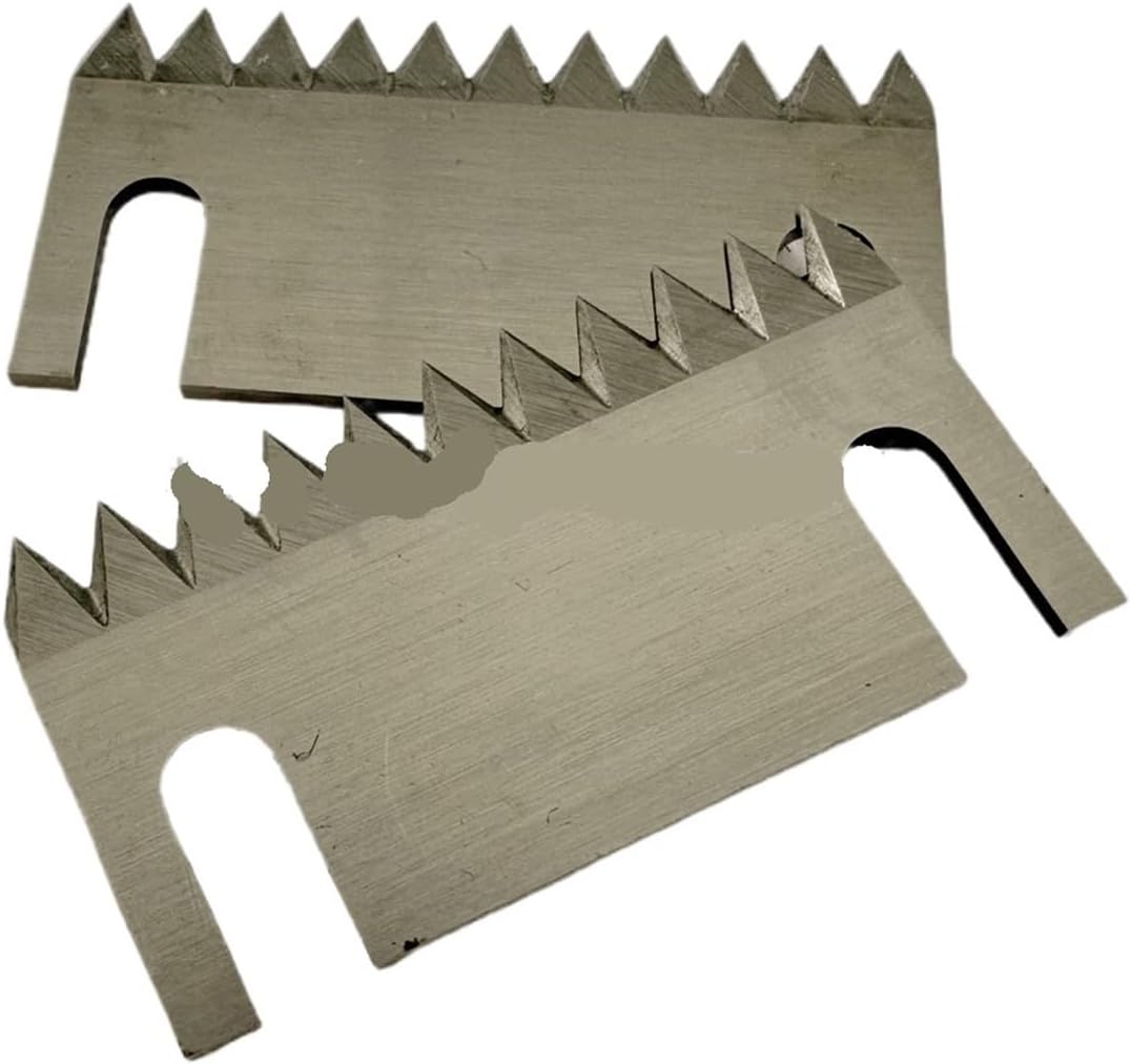 10Pcs Sealing Machine Knife Carton Sealer Blade 54 * 30 * 1.5 Teeth P:5mm Semi Auto Adhesive Tape Sealer Parts Carbon Steel