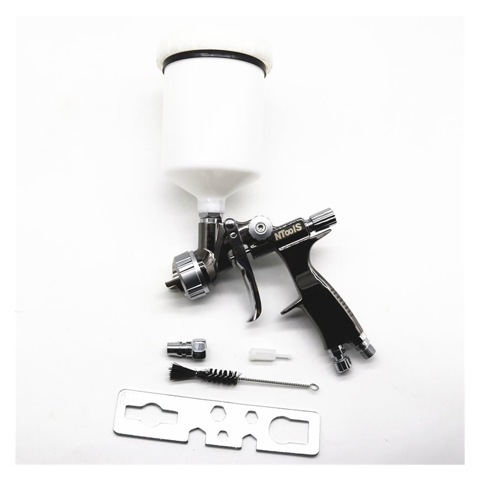 Pistolet de pulvérisation LVLP 1.3 et 1.6mm avec réservoir de mélange 600CC