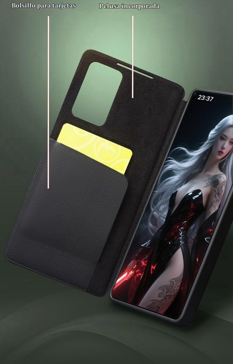 Funda de Cuero Inteligente de Alta Gama para Samsung Galaxy S25 Ultra. Voltear/Suspender/Responde la Llamada de Forma/Carcasa de Telefono Samsung S 25 Ultra