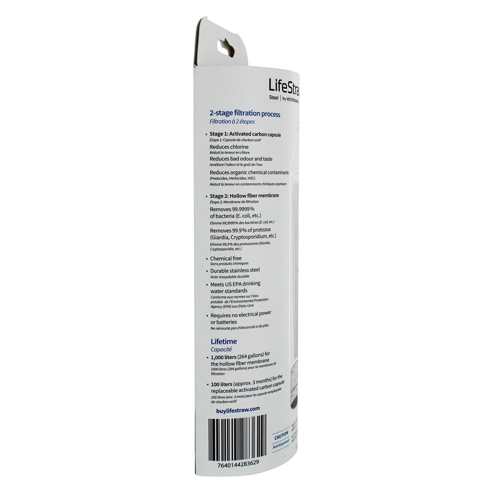 LifeStraw Go Water Bottle 2-Stage Replacement Filter, White : Industrial & Scientific